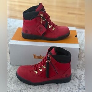 Timberland Red Nubuck Field Boots | Size 6.5 Youth / Women’s 8